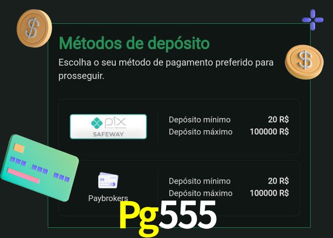 O cassino Pg555 oferece uma grande variedade de métodos de pagamento