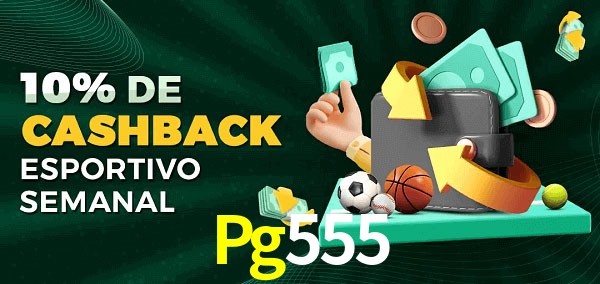 10% de bônus de cashback na Pg555